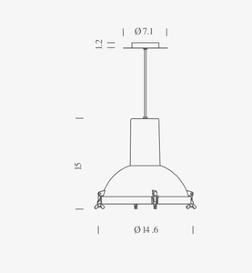 Projecteur 365 pendant lamp by Nemo Lighting