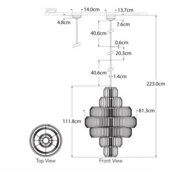 Killarney 32" chandelier by Waterford design