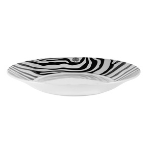 Talerz do zupy Roberto Cavalli Home, z kolekcji Zebrage