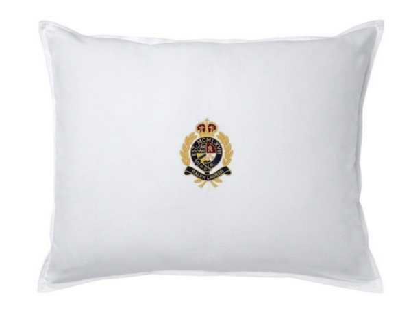 Ralph Lauren Home Crest Decorative Pillow (White)