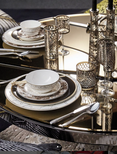 Roberto Cavalli Home dinner plate, from the Giraffa collection