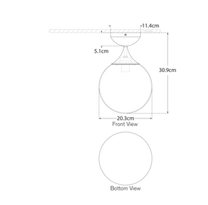 Plafon Cristol Small projektu Aerin marki Visual Comfort