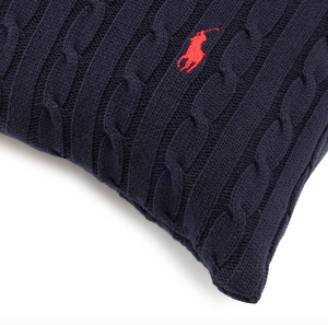 Ralph Lauren Home decorative pillow, from the Cable collection (navy blue)