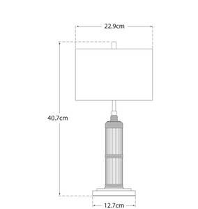 Longacre Small table lamp designed by Thomas O'Brien