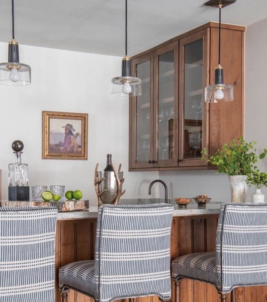 Iris Single pendant lamp by Thomas O'Brien