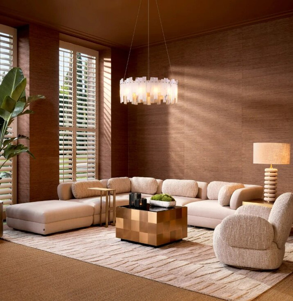 Grand Avenue modular sofa - pouffe by Eichholtz