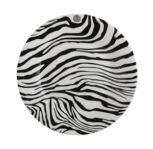 Roberto Cavalli Home dessert plate, from the Zebrage collection