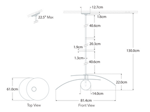Żyrandol Mahalo 32" projektu Windsor Smith marki Visual Comfort