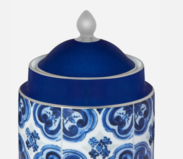 Dolce&Gabbana sugar bowl, Blu Mediterraneo