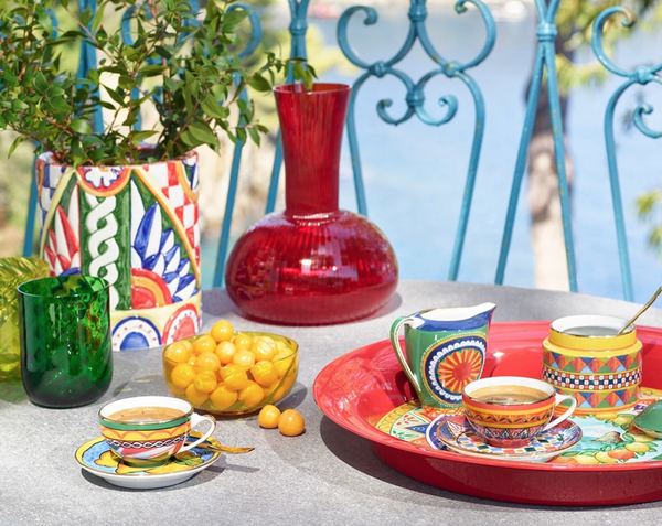 Porcelain cappuccino set by Dolce&Gabban