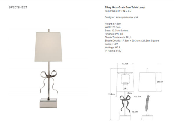 Kate Spade New York Ellery-Gros Table Lamp