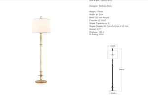 Barbara Barry Lotus Floor Lamp Visual Comfort brand