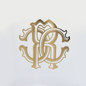 Roberto Cavalli Home wine glass, from the Monogramma (Gold) collection