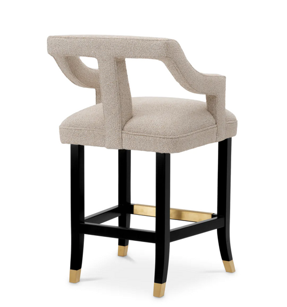 Roumier bar stool by Eichholtz