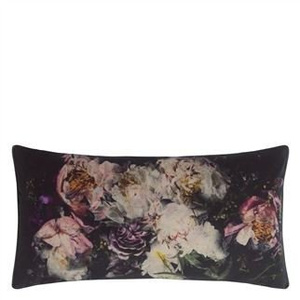 Designers Guild Fleur De Nuit Noir decorative pillow