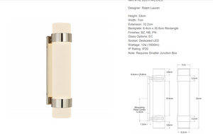 Ralph Lauren Home Barton Small wall lamp