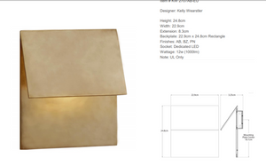 Kelly Wearstler Esker wall lamp   