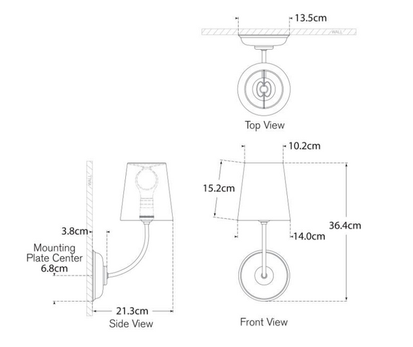 Thomas O'Brien Vendome wall lamp