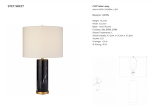 Lampa stołowa Aerin Cliff marki Visual Comfort