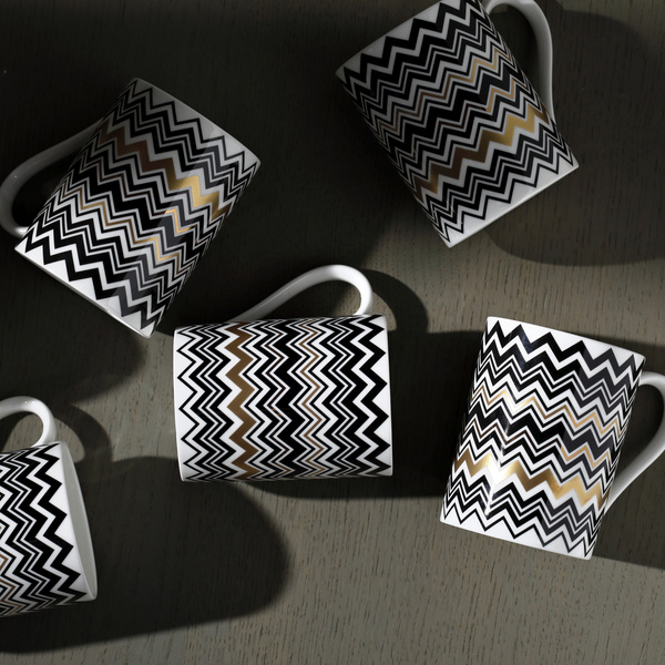 Taca marki Missoni Home, z kolekcji Zig Zag Gold