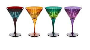 L'Objet Prism Martini Glasses - Assorted (Set of 4)