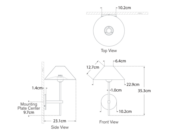 Kinkiet Hackney projektu J. Randall Powers marki Visual Comfort