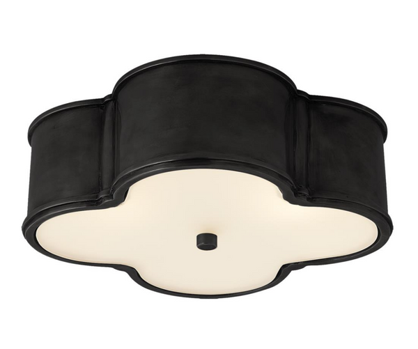 Basil 17" flush mount plafond designed by Alexa Hampton