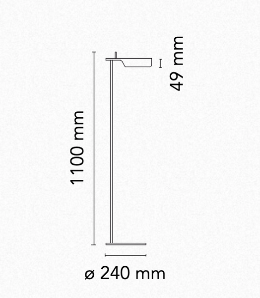 Tab floor lamp by Flos