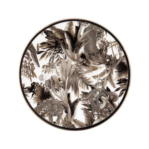 Set of two Roberto Cavalli Home coffee cups, from the Tropical Jungle (Black) collection