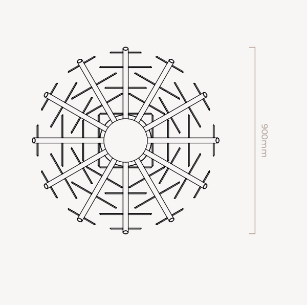 Nimbus Round Chandelier by CTO Lighting