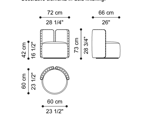 Fotel Manda marki Roberto Cavalli Home Interiors