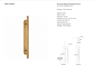 Kinkiet Kelly Wearstler Rousseau Medium marki Visual Comfort