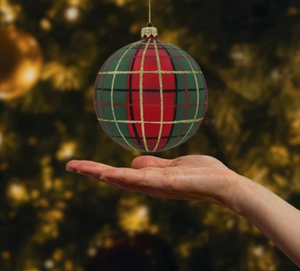 Christmas Decoration - Tartan Bauble