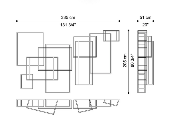 Gianfranco Ferré Home Matrix bookcase