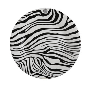 Roberto Cavalli Home dessert plate, from the Zebrage collection