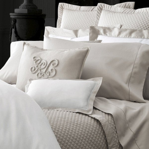 Small decorative pillow by Ralph Lauren Home, from the Langdon (Silver) collection