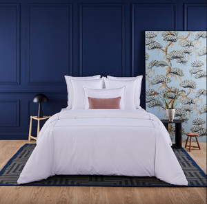 Yves Delorme duvet cover, from the Alienor (Malt) collection