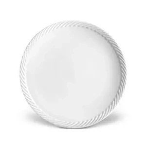 Talerz obiadowy L'Objet, z kolekcji Corde (White)