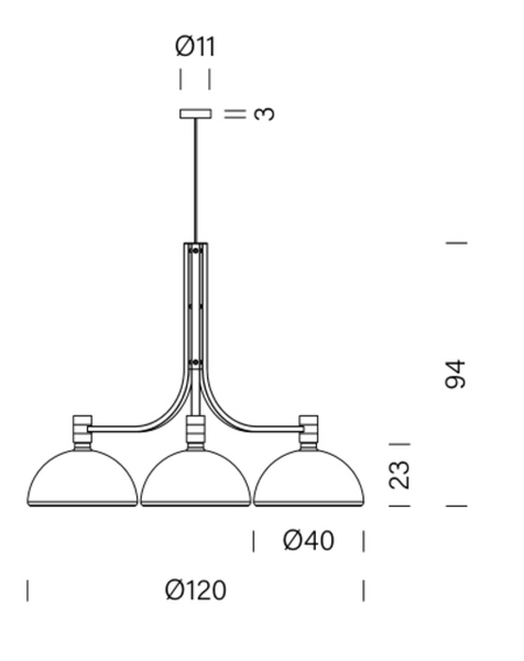 AS43C chandelier by Nemo Lighting