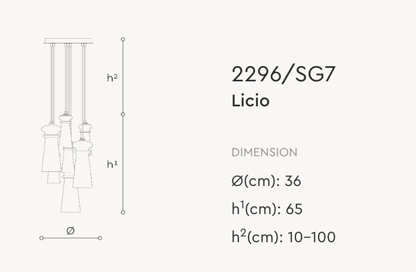 Licio pendant lamp by Italamp