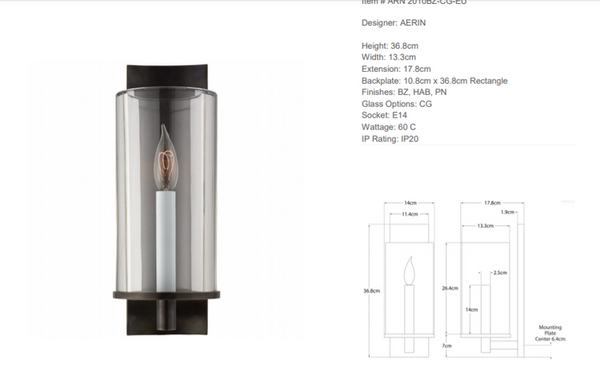 Kinkiet Aerin Deauville marki Visual Comfort