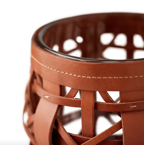 Preston Woven Leather Lantern Large by Ralph Lauren Home