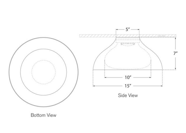 Plafon Agnes 15" projektu Aerin marki Visual Comfort