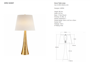 Lampa stołowa Aerin Dover marki Visual Comfort