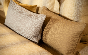 Yves Delorme comforter cover, from the Ecrit de loin collection
