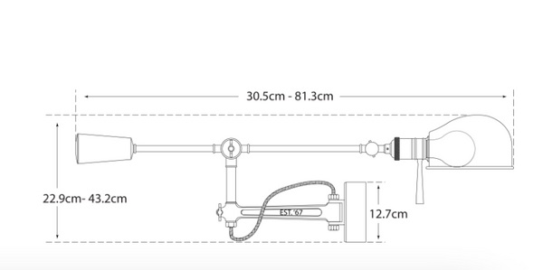 RL '67 Boom Arm Wall Lamp by Ralph Lauren Home