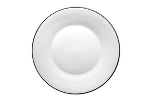 Roberto Cavalli Home soup plate, from the Lizzard collection (Platin)