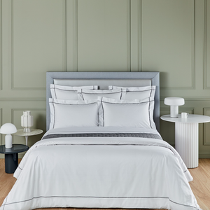 Yves Delorme comforter cover, from the Athena (Platine) collection