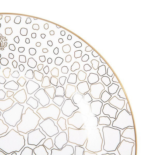 Set of six Roberto Cavalli Home bread and butter plates, from the Giraffa collection