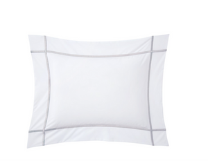 Yves Delorme pillowcase, from the Athena (Silver) collection